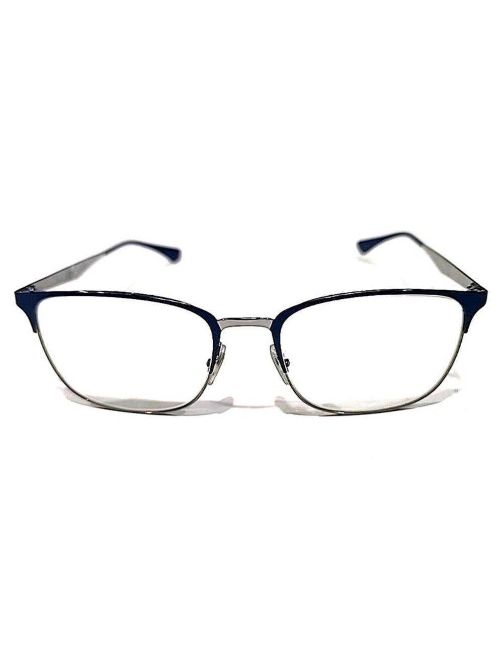 Ray Ban RB6421 3041 Blue Silver Metal Square Eyeglasses Frame 54-18 145 - Picture 2 of 10